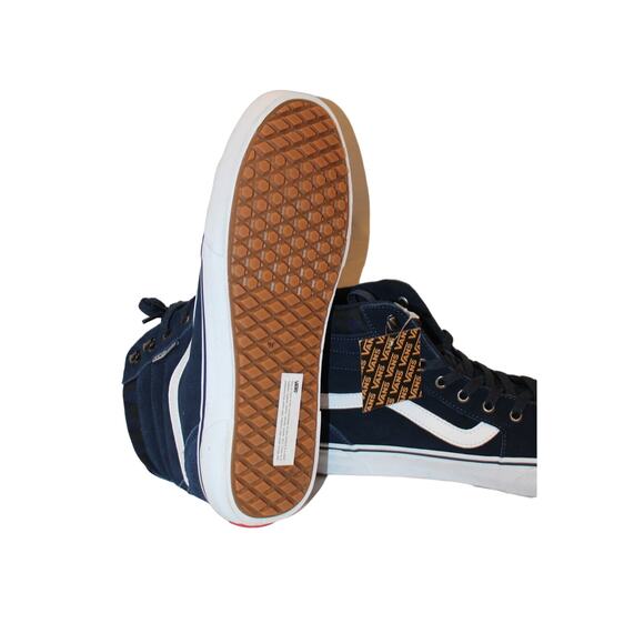 NEW MEN'S SZ 11 13 VANS FILMORE HI VANSGUARD‎ SUEDE SNEAKERS BLUE WHITE - Picture 7 of 7